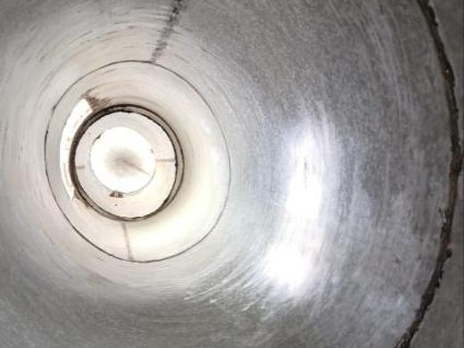 Ductería de chimenea de expulsión después de la descontaminación de Grupo GANNA