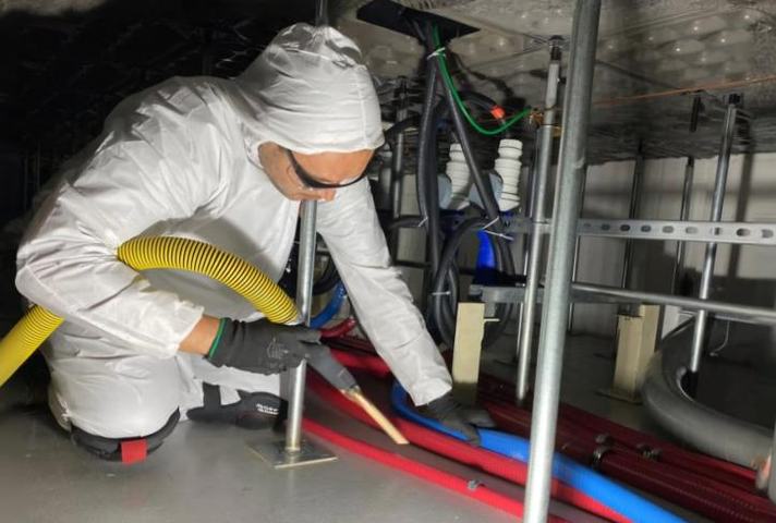 Descontaminación de cámara plena baja realizado por Grupo GANNA