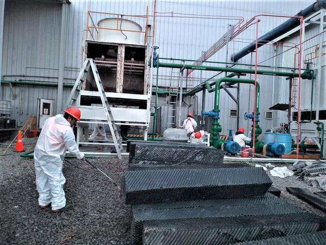 Mantenimiento a torre de enfriamiento realizado por Grupo GANNA