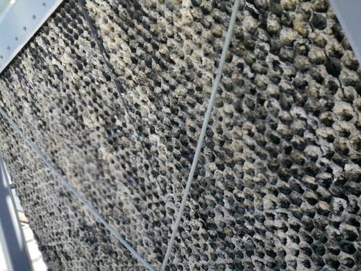 Filtro de colado de PVC en torre de enfriamiento antes de la descontaminación de Grupo GANNA