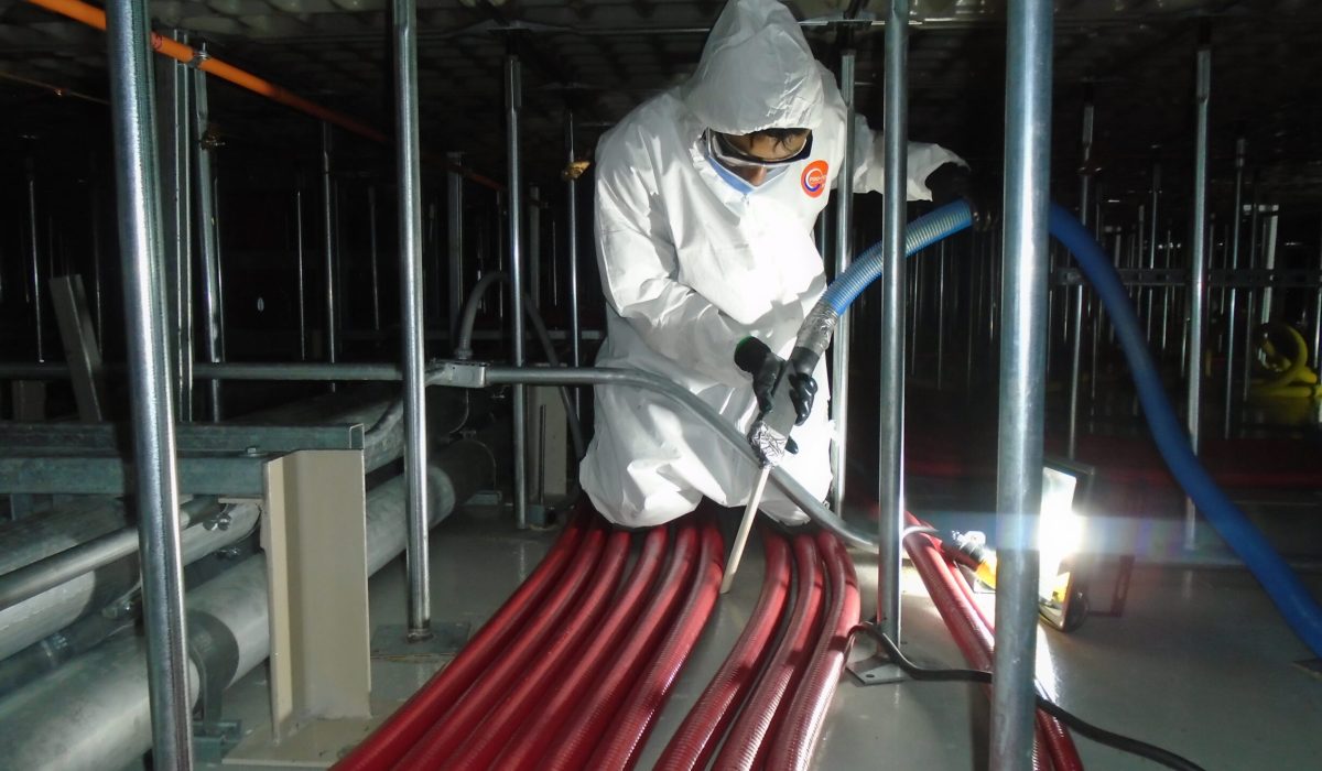 Figura 10. Descntaminacion de camara plena baja